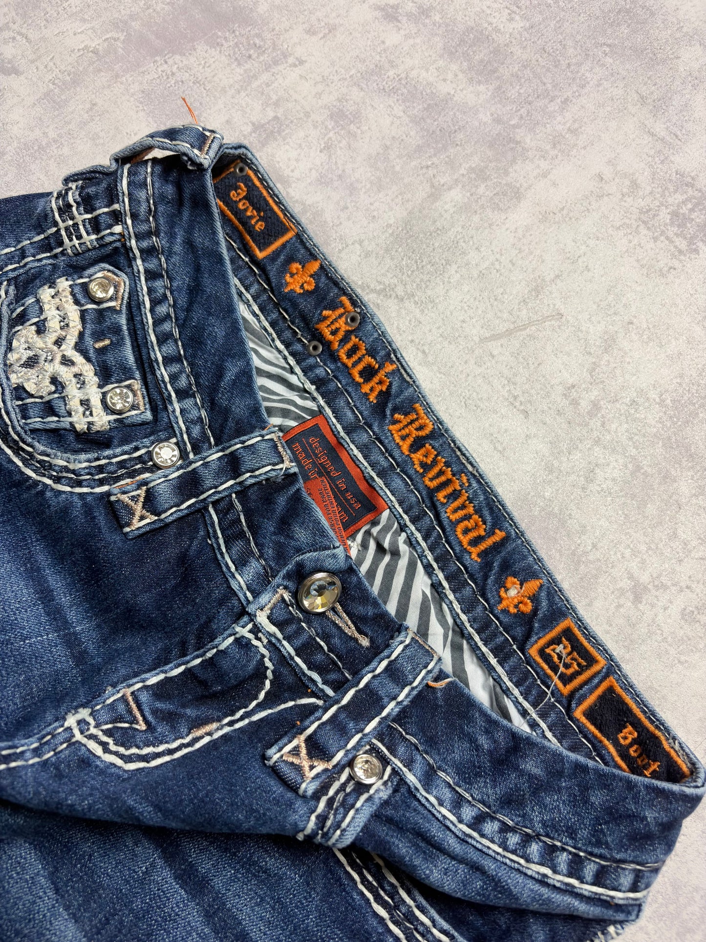 Vintage Rock Revival Jovie Bootcut Fit Jeans (XS/S)