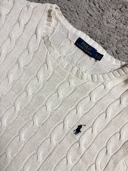 Polo Ralph Lauren Cable Knit Pullover Sweatshirt (L)