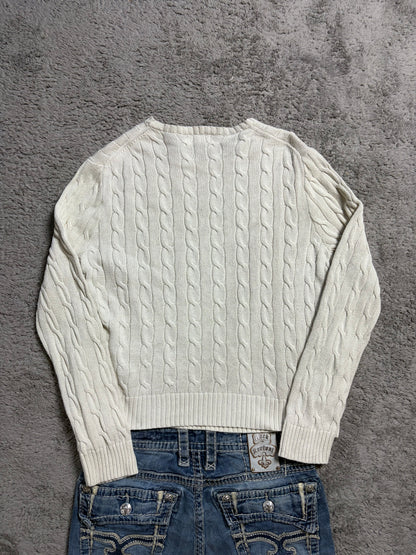 Polo Ralph Lauren Cable Knit Pullover Sweatshirt (L)