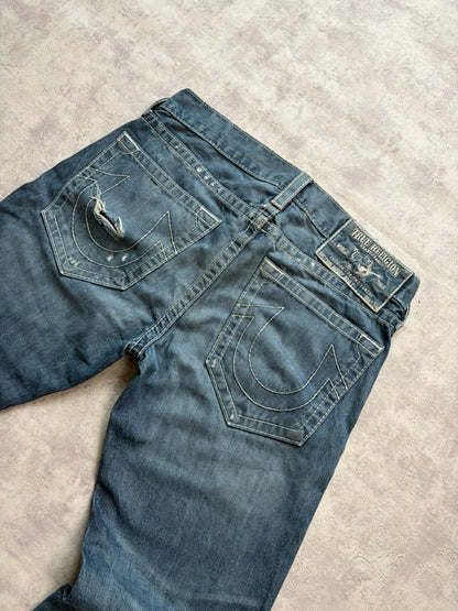 Vintage True Religion Flared/Straight Fit Denim Jeans (M)