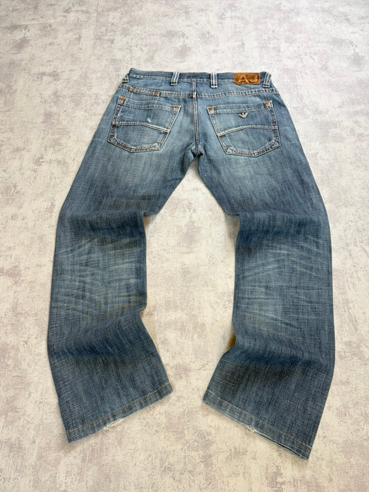 Vintage 2000s Armani Jeans Straight Fit Jeans  (M)