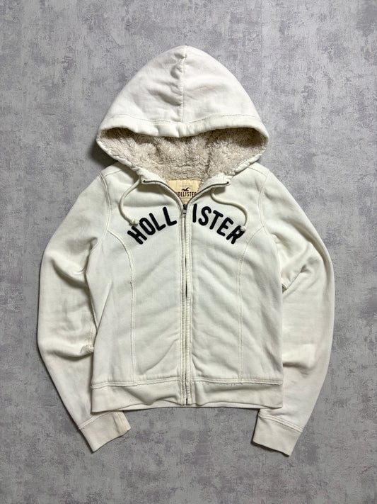 Vintage Hollister 2000s Sweater Zipper mit Innenfell (S/M)