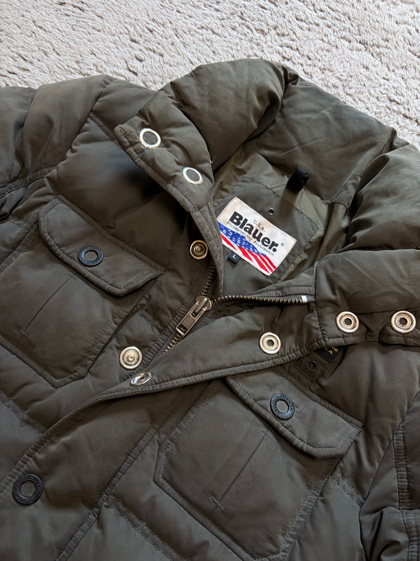 Blauer USA Down Puffer Jacket Khaki (L)