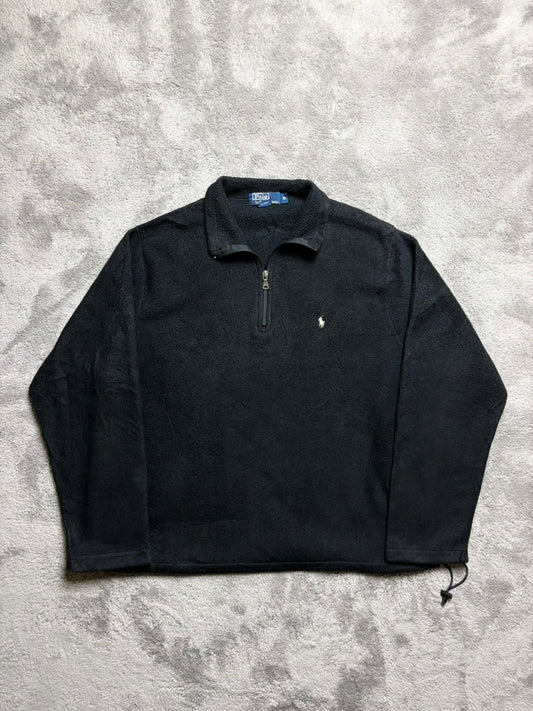 Polo Ralph Lauren 2000s Woll Fleece 1/4 Zipper Pullover Sweatshirt (XL)