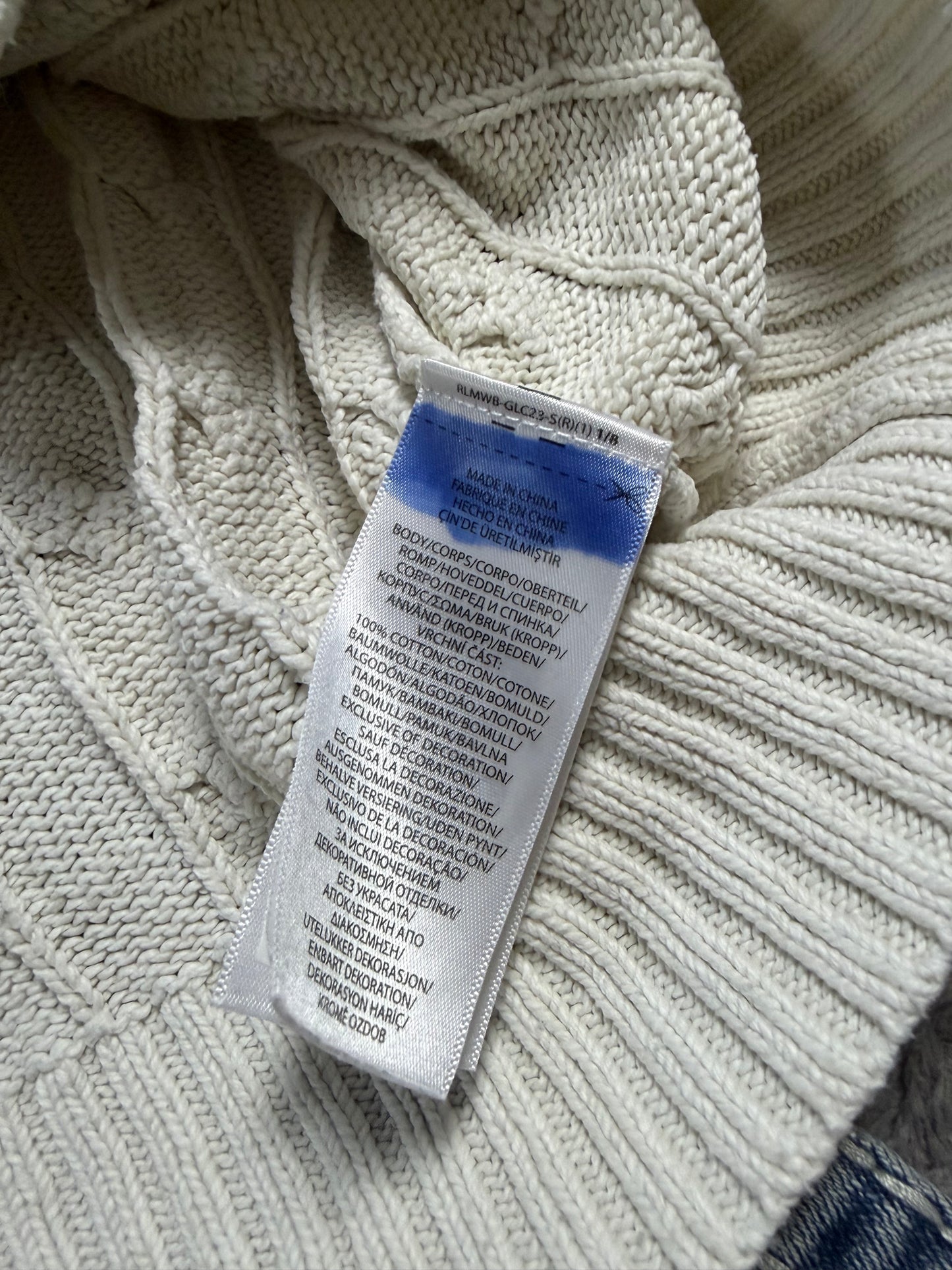 Polo Ralph Lauren Cable Knit Pullover Sweatshirt (L)