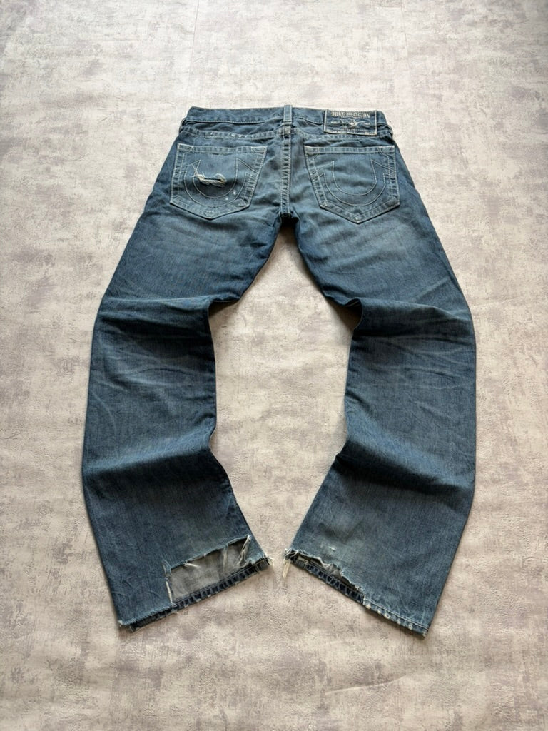 Vintage True Religion Flared/Straight Fit Denim Jeans (M)