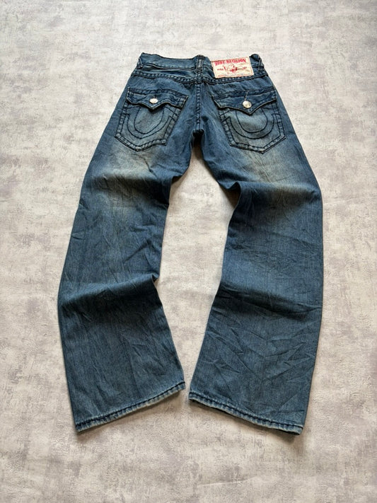 Vintage True Religion Flared/Bootcut Fit Denim Jeans (M)