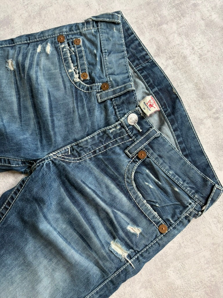Vintage True Religion Flared/Straight Fit Denim Jeans (M)