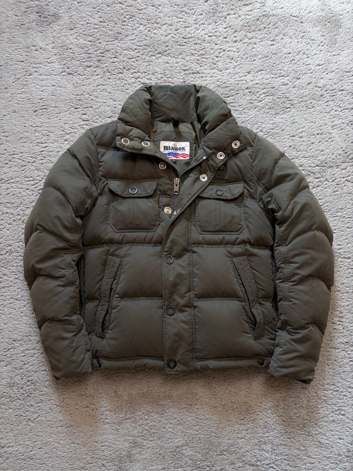 Blauer USA Down Puffer Jacket Khaki (L)