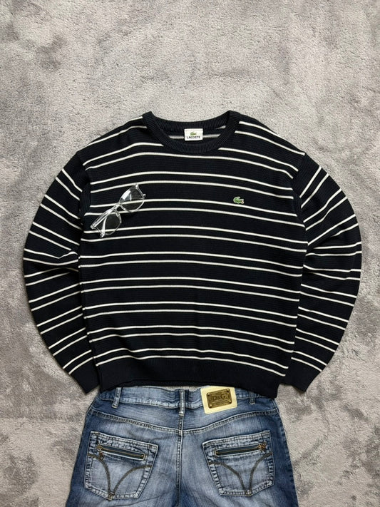 Vintage 2000s Lacoste Sweater with Stripes (M)