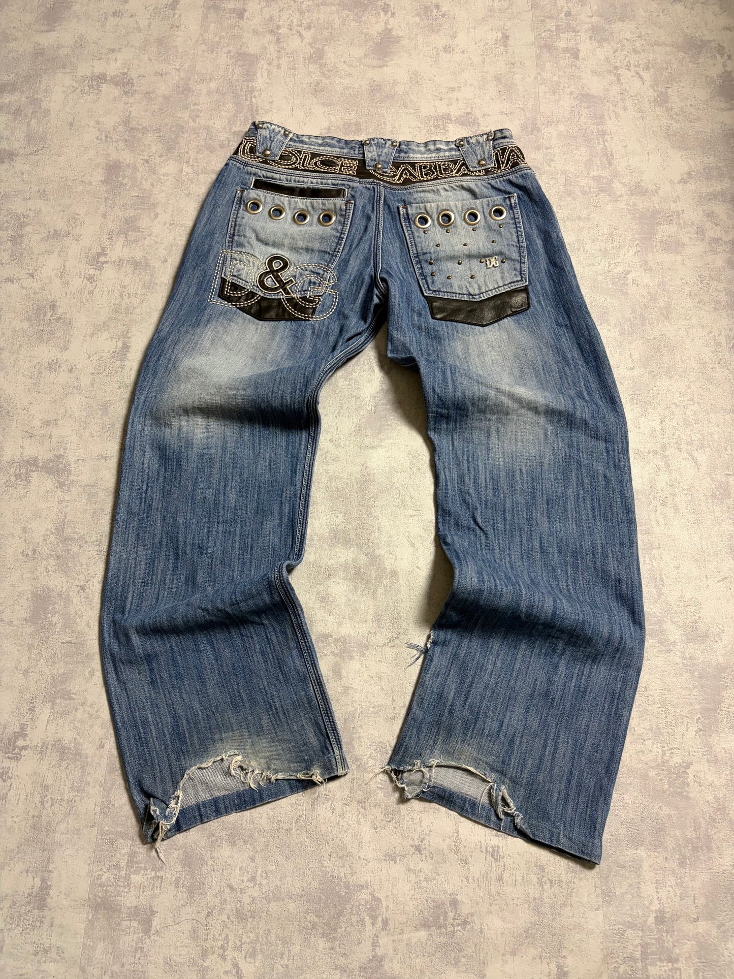 Vintage D&G Dolce & Gabbana Jeans Straight Fit Rare Details (M)