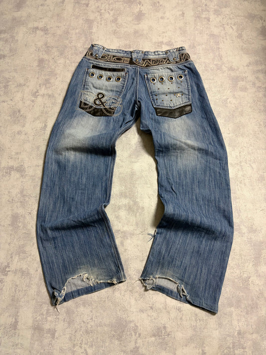 Vintage D&G Dolce & Gabbana Jeans Straight Fit Rare Details (M)