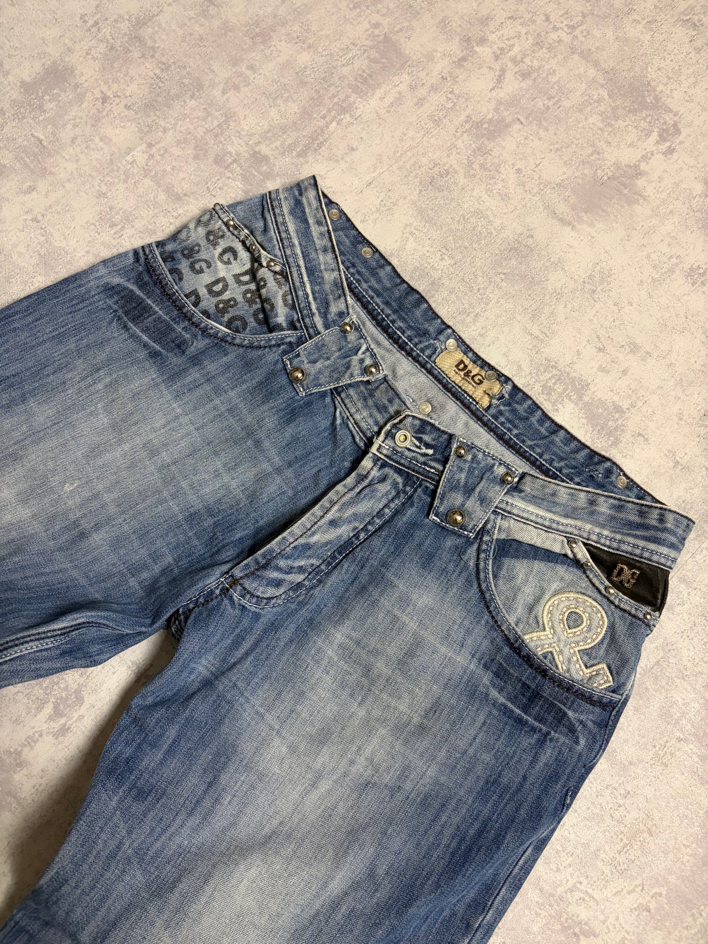 Vintage D&G Dolce & Gabbana Jeans Straight Fit Rare Details (M)