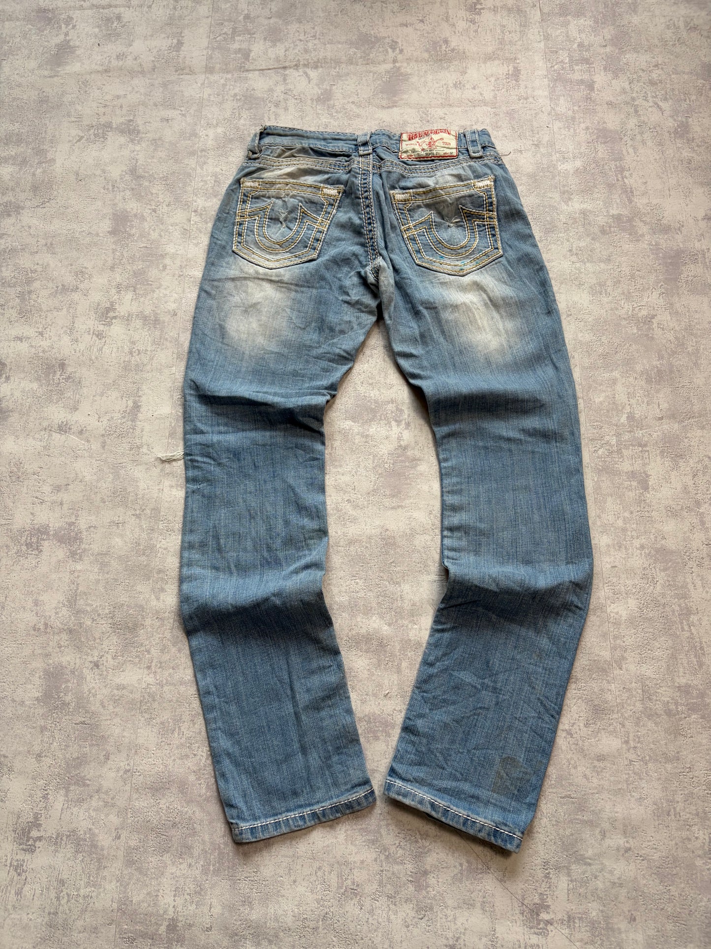 Vintage True Religion Straight Slim Fit Denim Jeans (S)