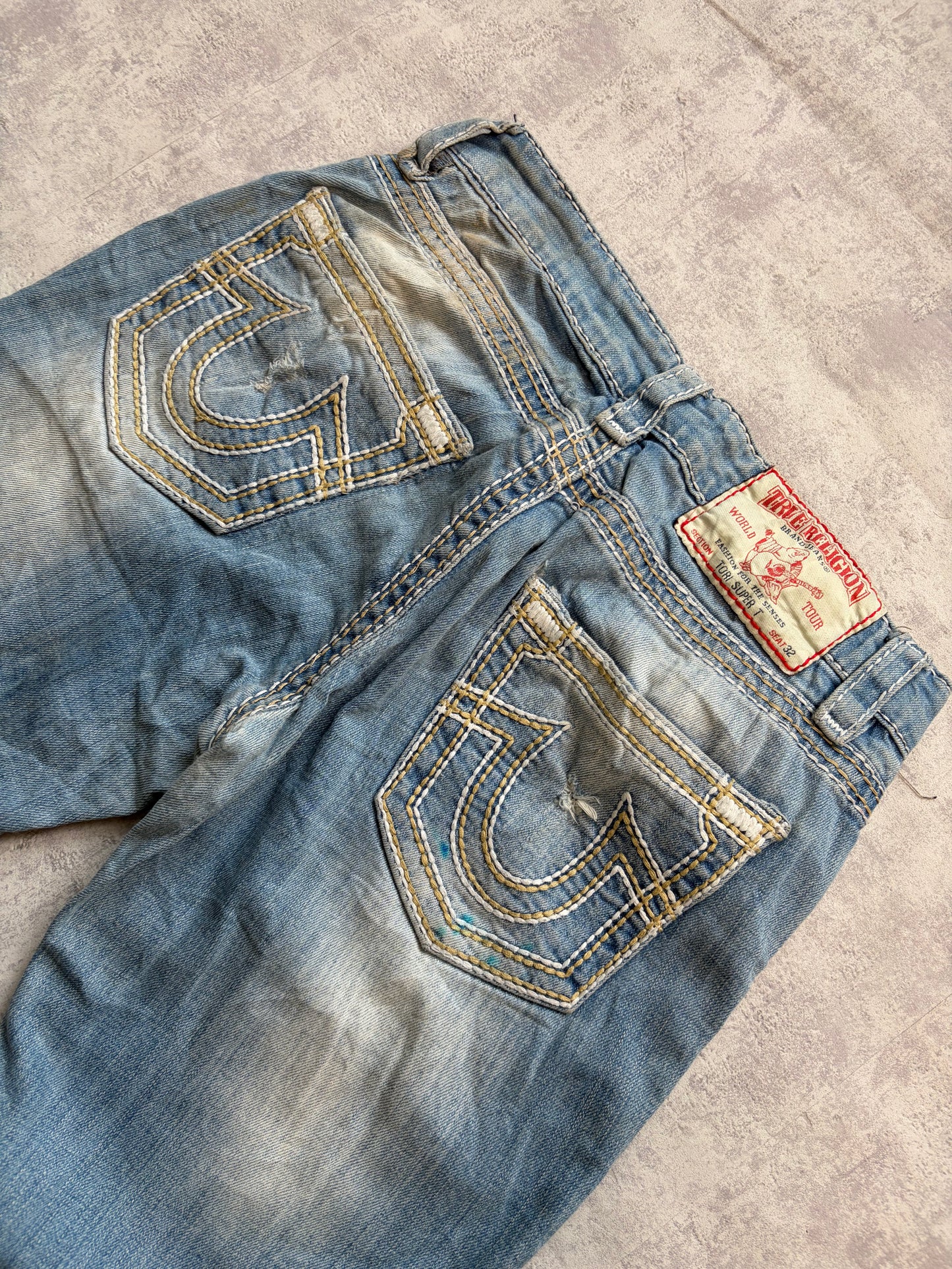 Vintage True Religion Straight Slim Fit Denim Jeans (S)