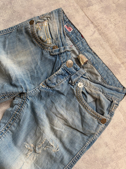 Vintage True Religion Straight Slim Fit Denim Jeans (S)