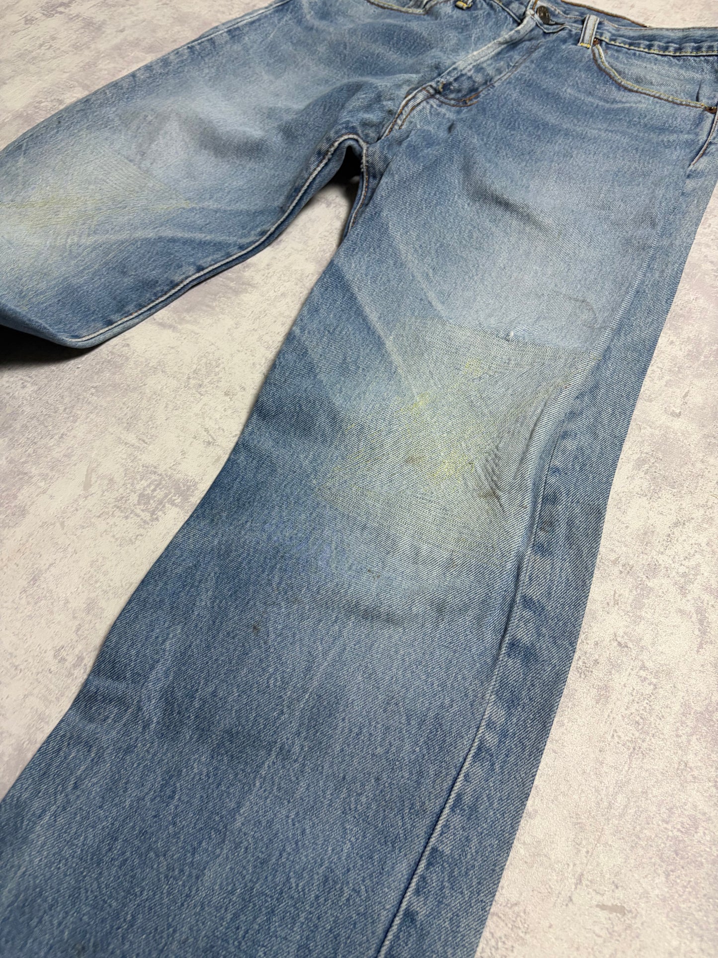 Vintage Evisu Straight Baggy Flared Fit Jeans with Backprint (M)