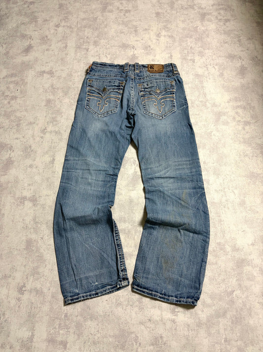 Vintage Rock Revival Ryker Straight Bootcut Fit Jeans (M)