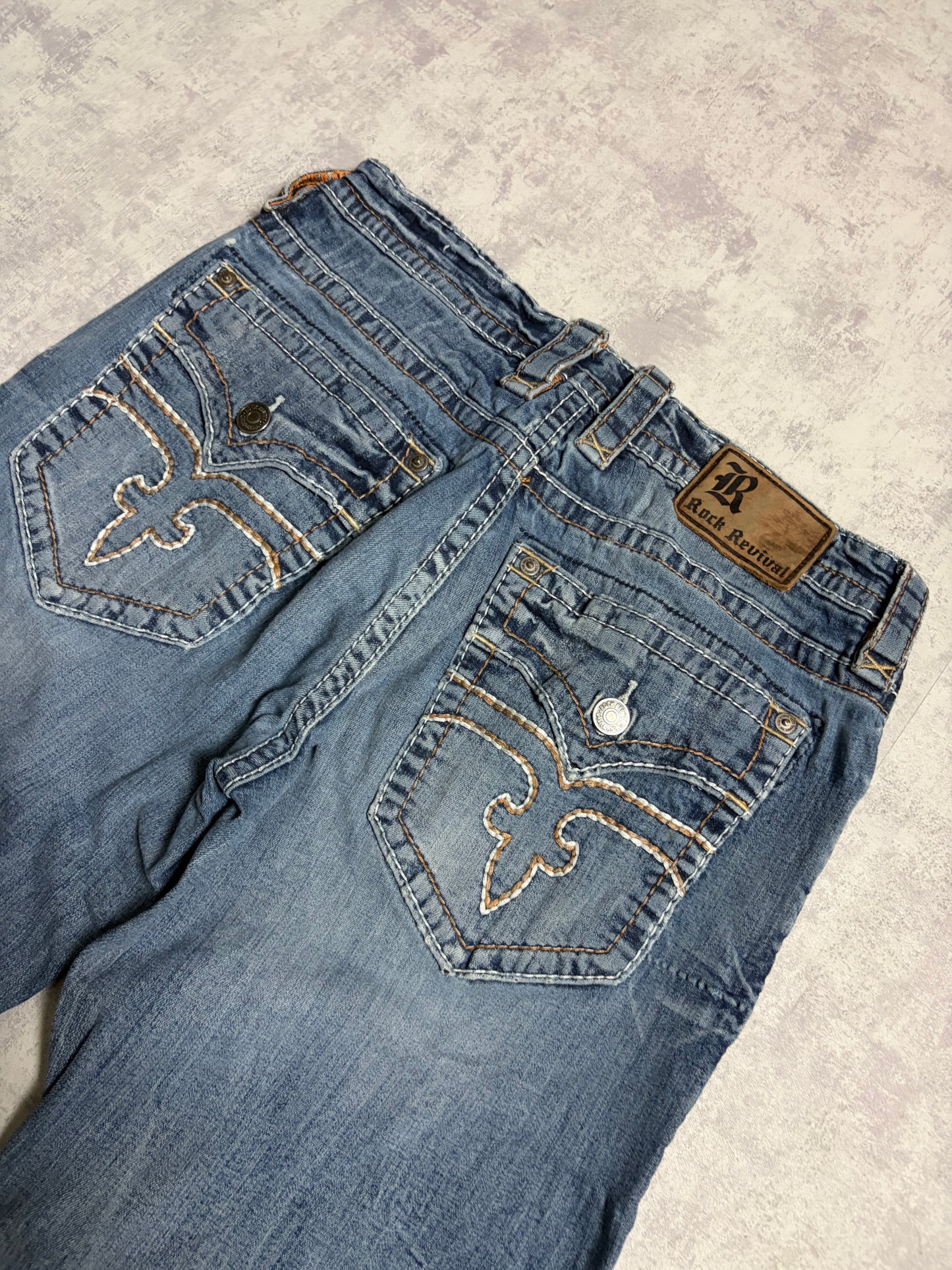 Vintage Rock Revival Ryker Straight Bootcut Fit Jeans (M)