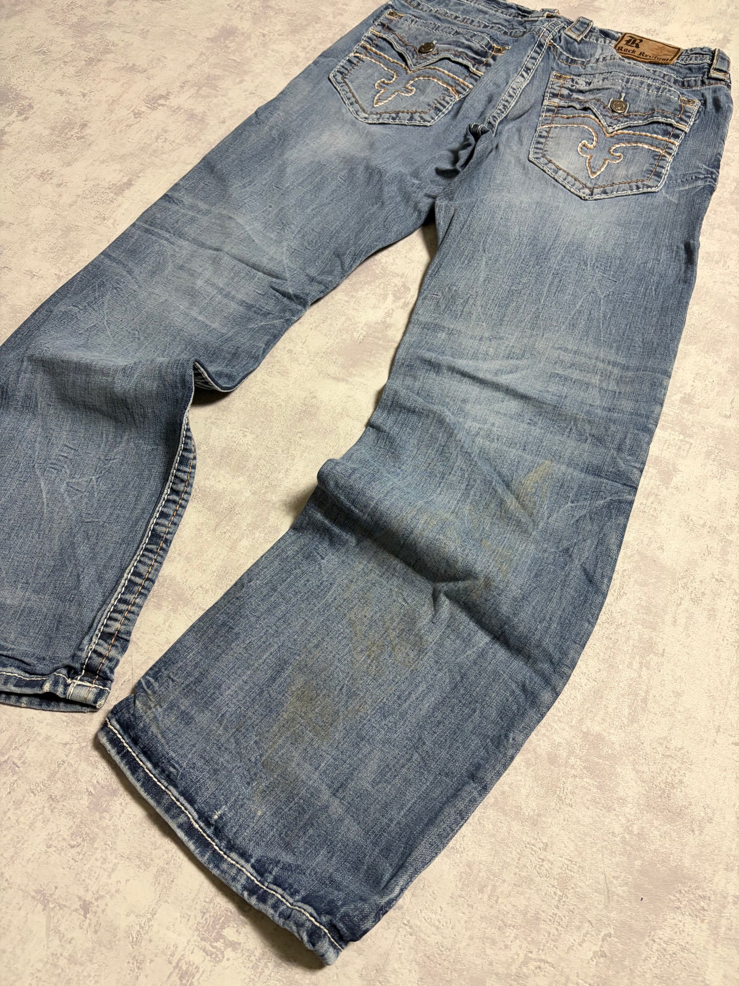 Vintage Rock Revival Ryker Straight Bootcut Fit Jeans (M)