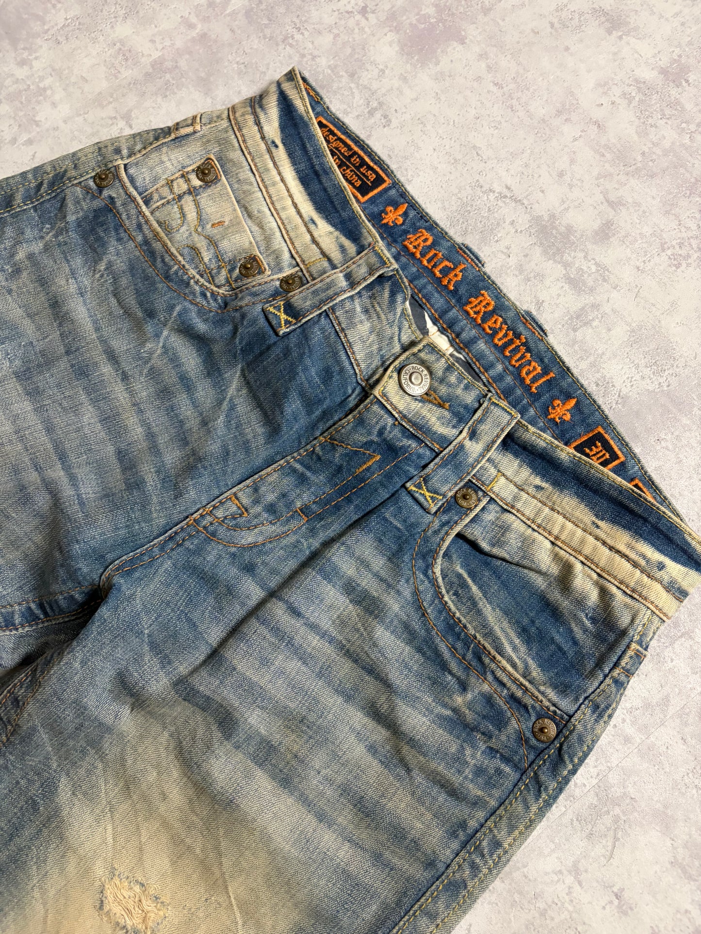 Vintage Rock Revival Tommy Straight Fit Jeans (M)