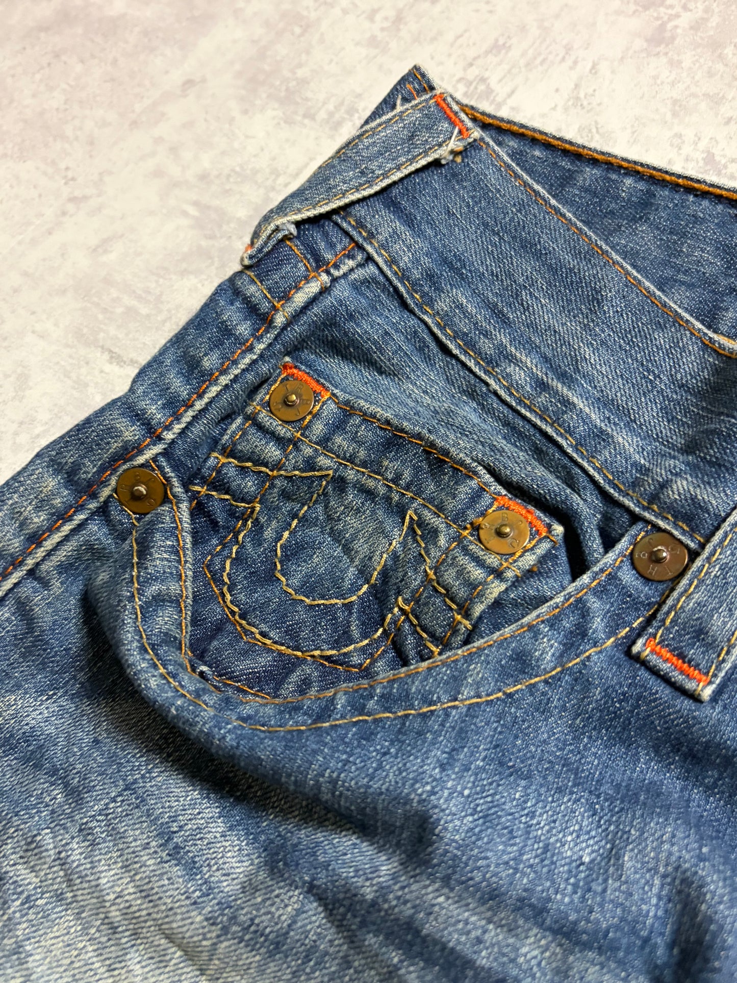 Vintage True Religion Straight Denim Jeans (S/M)
