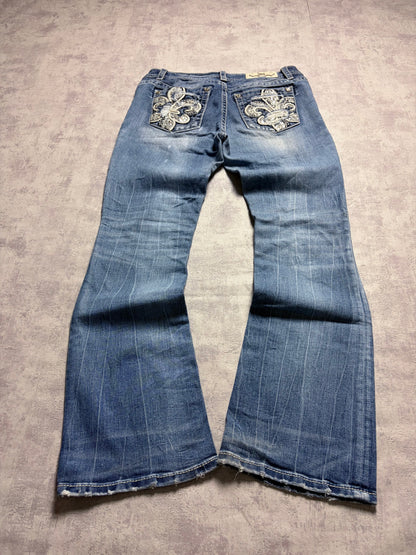 Miss Me Y2K Low Waist Bootcut Jeans (S)