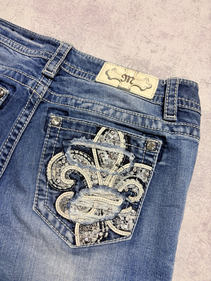 Miss Me Y2K Low Waist Bootcut Jeans (S)