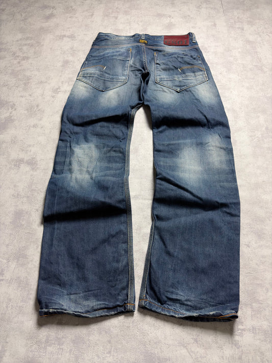 G-Star Straight Fit Darkblue Denim Jeans (S)