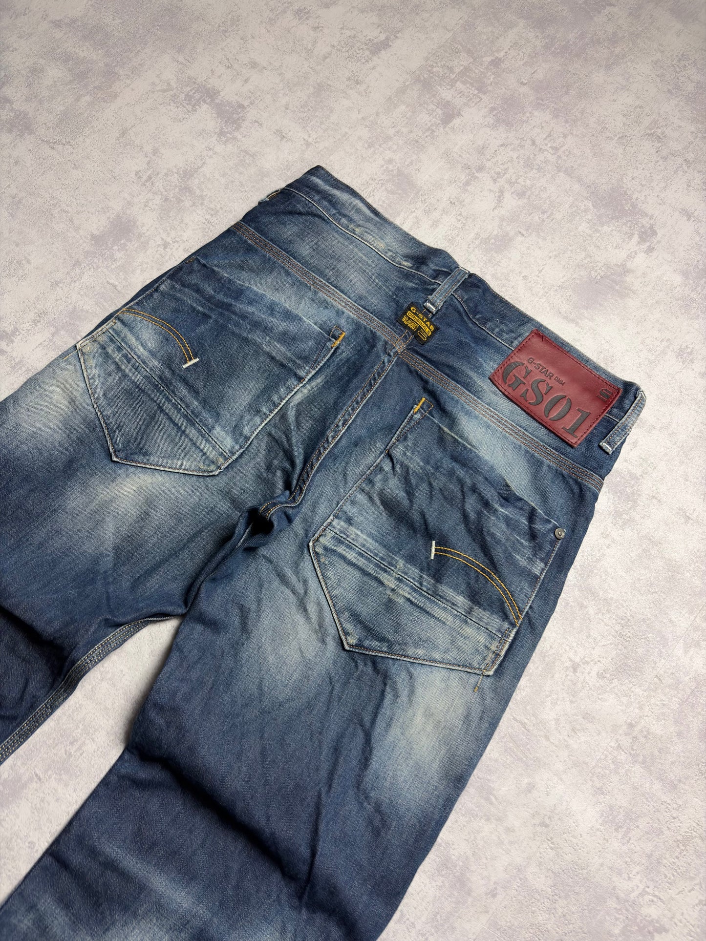 G-Star Straight Fit Darkblue Denim Jeans (S)