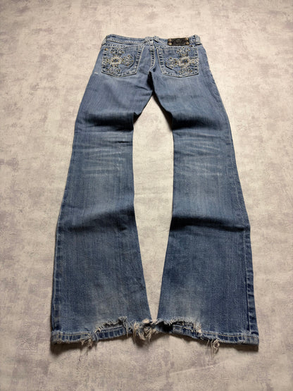 Miss Me Y2K Low Waist Bootcut Jeans (XS/S)