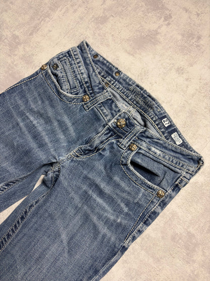 Miss Me Y2K Low Waist Bootcut Jeans (XS/S)