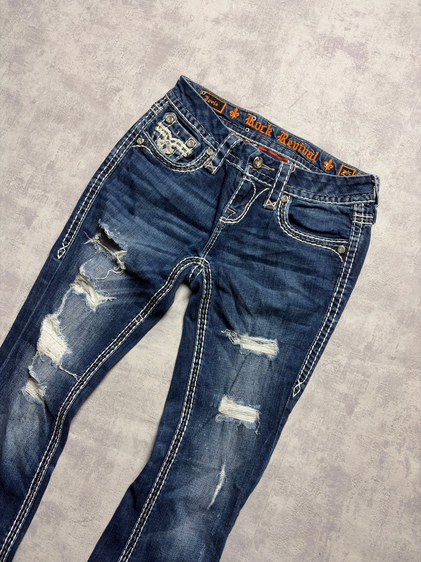 Vintage Rock Revival Jovie Bootcut Fit Jeans (XS/S)