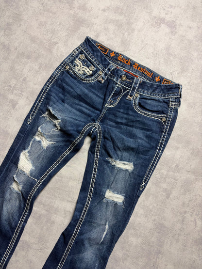 Vintage Rock Revival Jovie Bootcut Fit Jeans (XS/S)