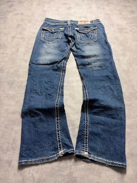True Religion Joey Super T Straight Bootcut Denim Jeans (M)