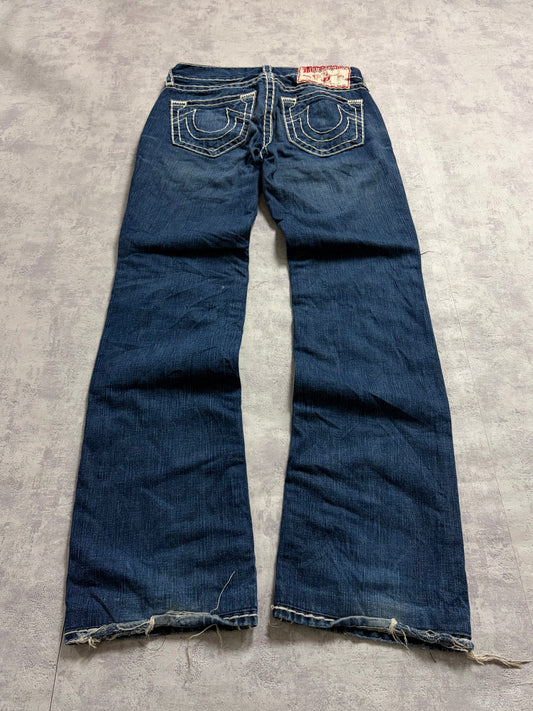 True Religion Straight Ripped Denim Jeans (M)