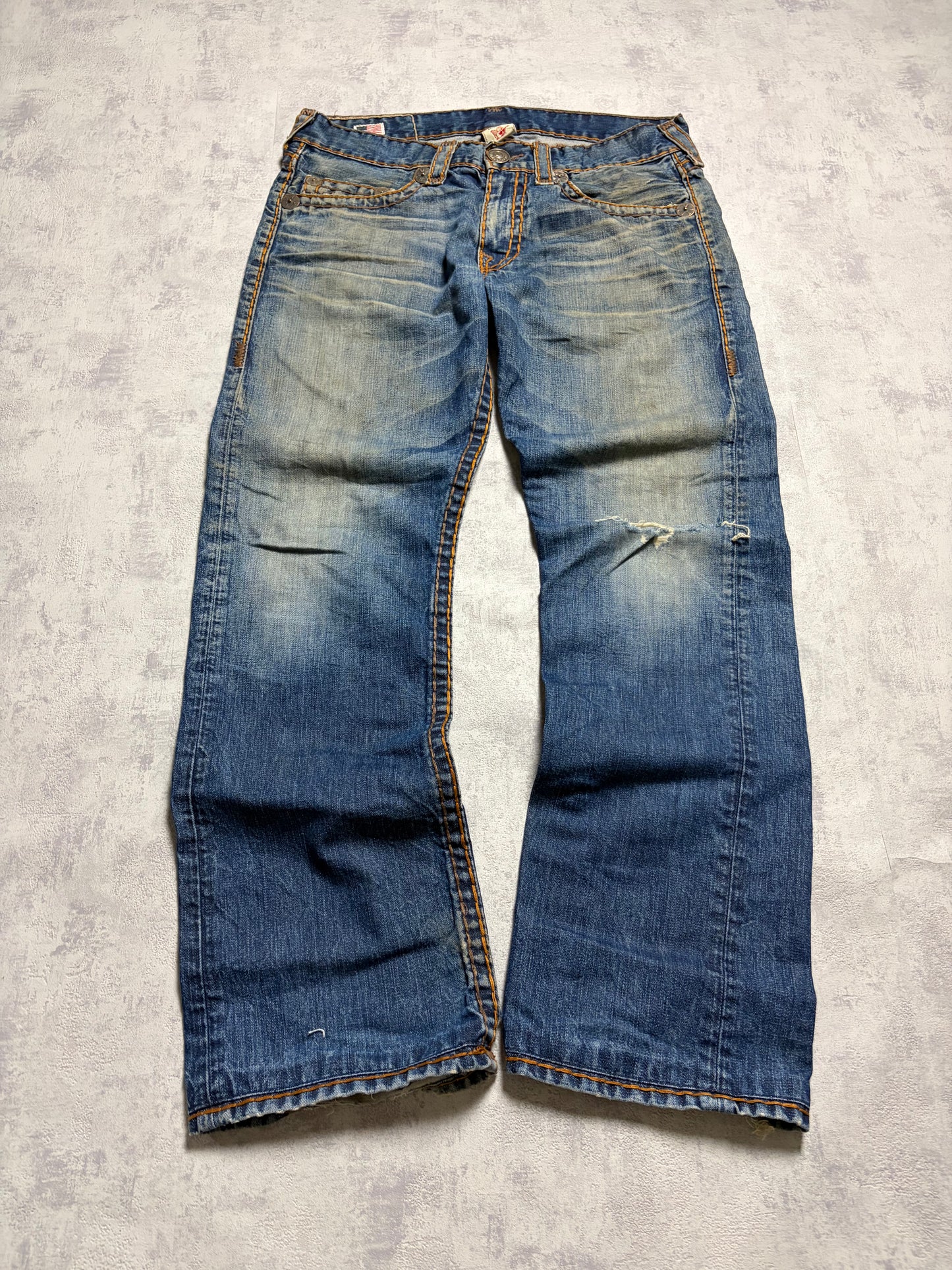 True Religion Straight Bootcut Denim Jeans (M - W33)