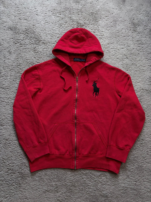 Polo Ralph Lauren 2000s Big Pony Kapuzen Zipper Pullover Sweatshirt (L/XL)