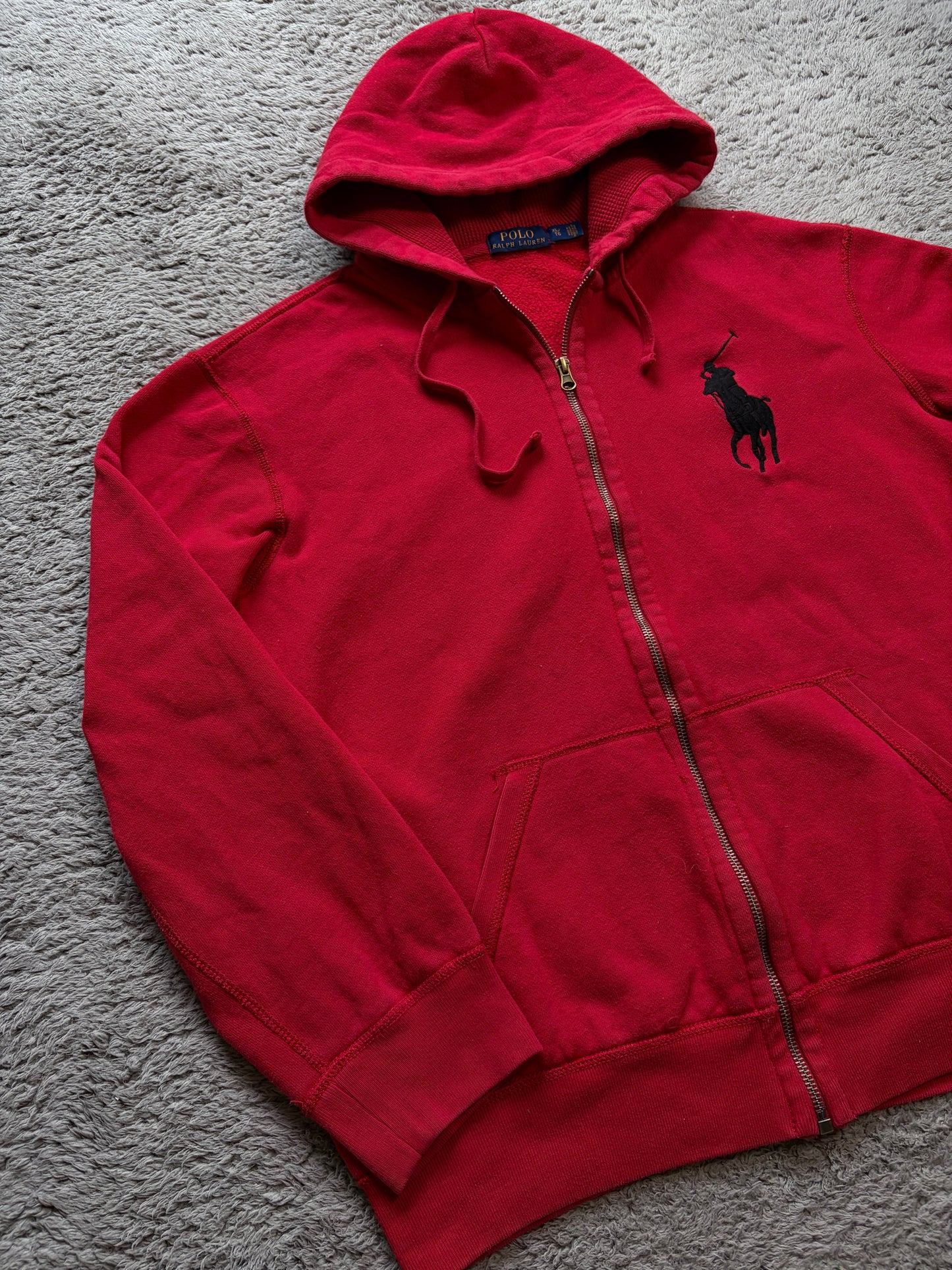 Polo Ralph Lauren 2000s Big Pony Kapuzen Zipper Pullover Sweatshirt (L/XL)